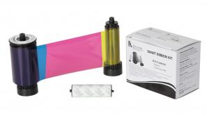 ymcKO Half color ribbon w/ cleaning roller - 1000 cards/roll