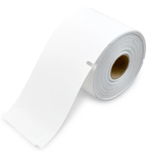 Adhesive Name Badge Label with Clip Hole - DYMO 30857 Compatible - Blank White