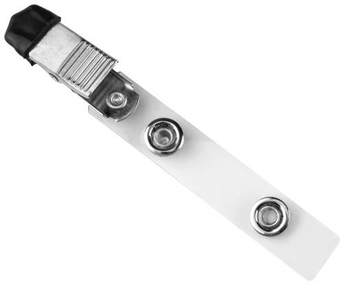 Clear Vinyl Strap Clip with NPS Knurled Grip Clip 