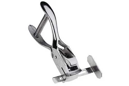 Hand-Held Slot Punch with Adjustable Guide Hand-Held Slot Punch with Adjustable Guide