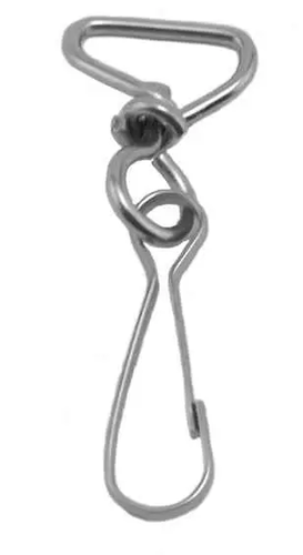 Lanyard Component, 1 7/16" (365mm) Nickel Plated Steel Lanyard Hook with Swivel Attachment And Textured Thumb Grip Lanyard Component, 1 7/16" (365mm) Nickel Plated Steel Lanyard Hook with Swivel Attachment And Textured Thumb Grip