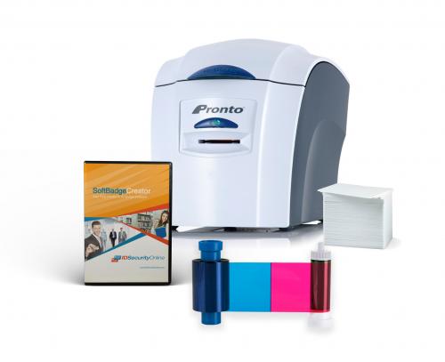 Complete ID Card Printer Bundle: Magicard Pronto ID Printer, SoftBadge Creator ID Software 