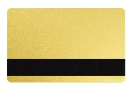 CR80 Gold PVC Cards with Mag Stripe