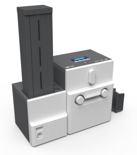 IDP Smart-70 Single Sided ID Card Printer with 500 Card Input Hopper and 500 Card Output Hopper