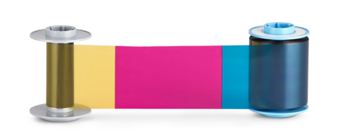 Fargo RBN2 HDP6600 YMCK: Full-color ribbon with resin black panel – 750 prints