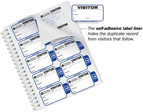 Most Popular Extra Small Visitor Badge Sign-In Book for Schools