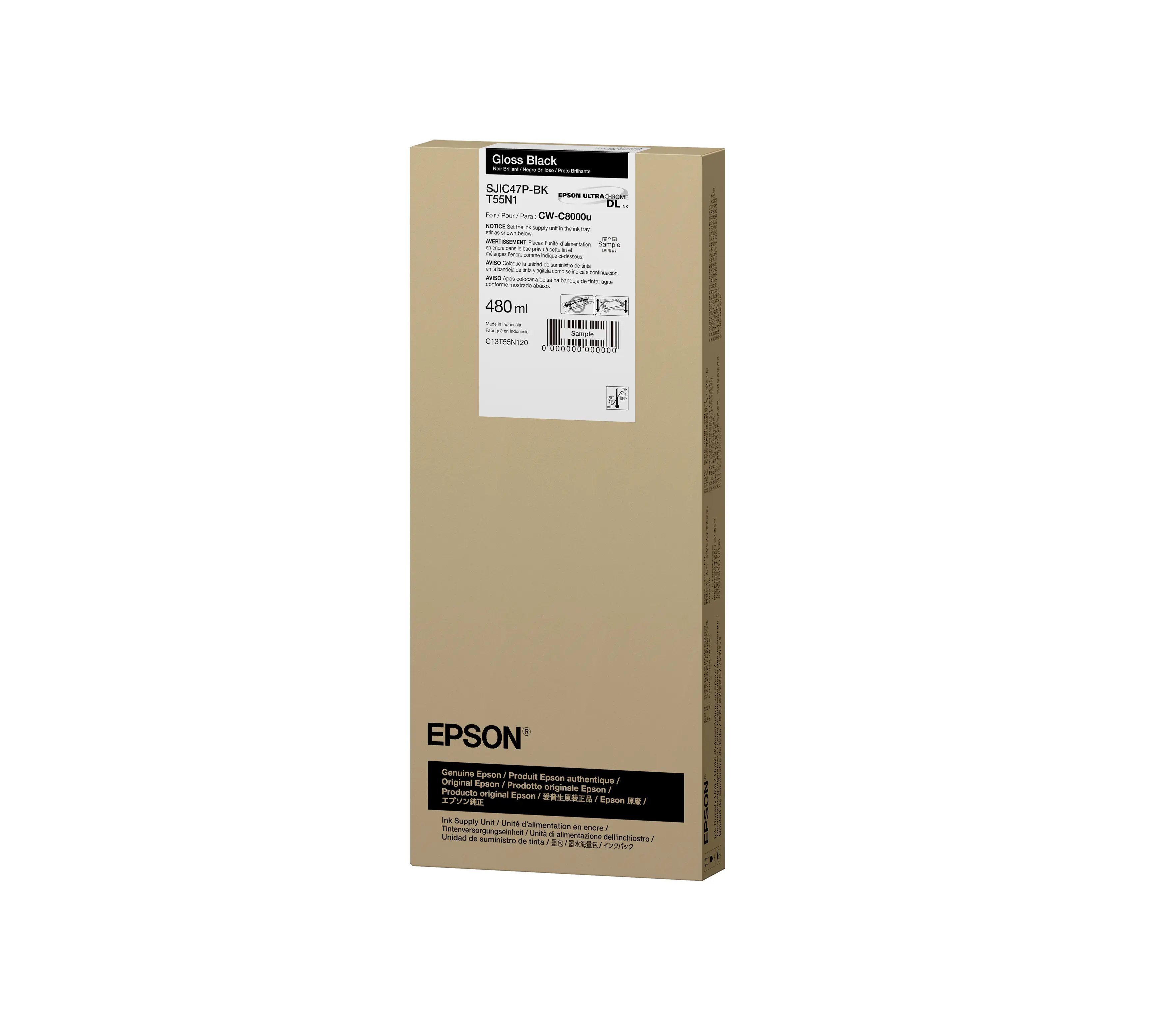 Epson CW-C8000 Black Gloss Inc Pack SJIC47P(BK)