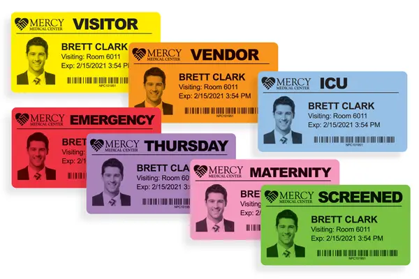 True Color Badges NON-Expiring Color Badges on Rolls for DT printers - 1000 labels